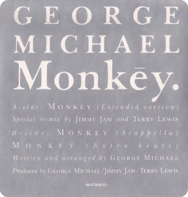 12" Single: George Michael - Monkey