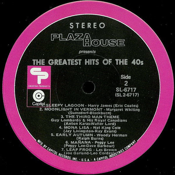 Various - Plaza House Presents The Greatest Hits Of The 40s