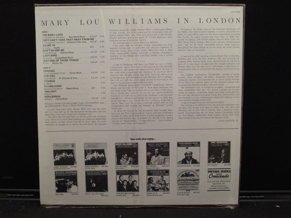 Mary Lou Williams - Mary Lou Williams In London
