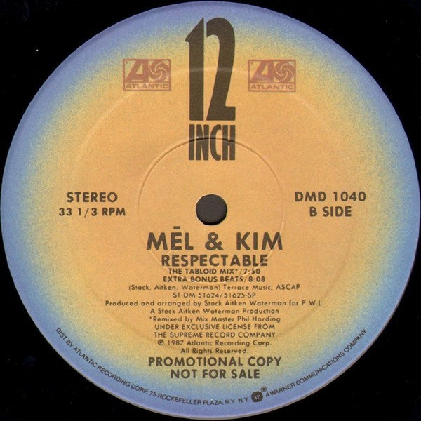 12" Single: Mel & Kim - Respectable