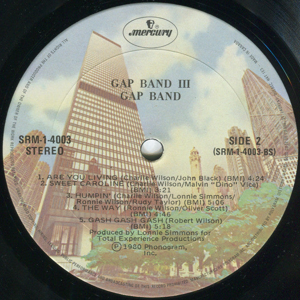 Gap Band III - secondary