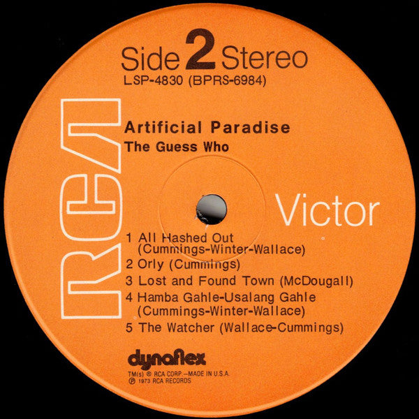 The Guess Who - Artificial Paradise
