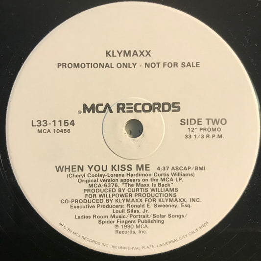 When You Kiss Me - secondary