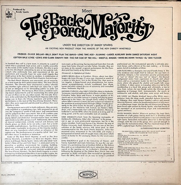The Back Porch Majority - Meet The Back Porch Majority