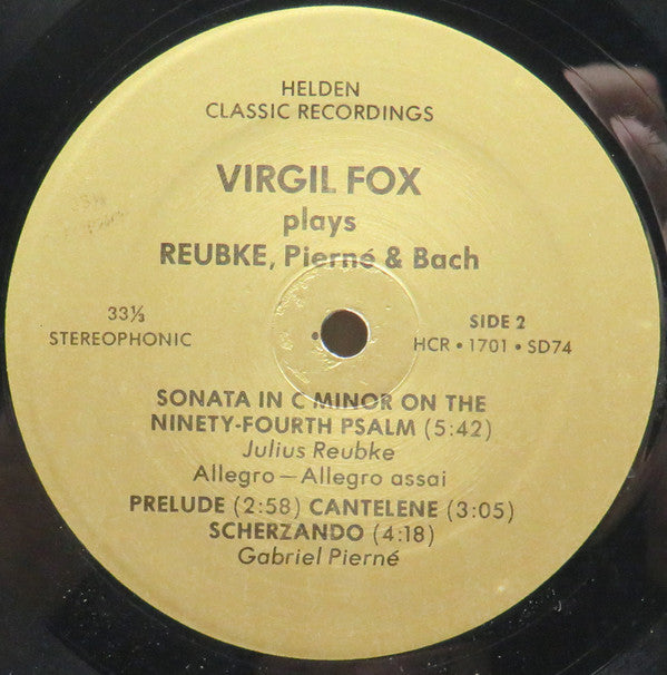 Virgil Fox - Virgil Fox Plays Reubke, Pierne And Bach