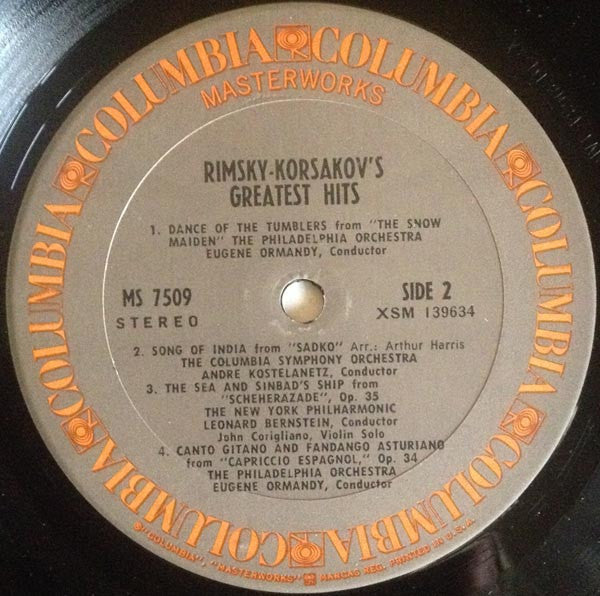 Nikolai Rimsky-Korsakov, Leonard Bernstein, The New York Philharmonic Orchestra, André Kostelanetz, Columbia Symphony Orchestra, Eugene Ormandy, The Philadelphia Orchestra - Rimsky-Korsakov's Greatest Hits