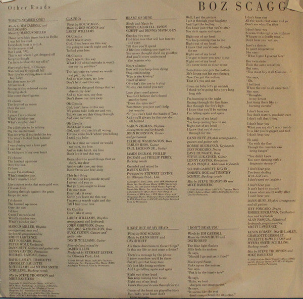 Boz Scaggs - Other Roads