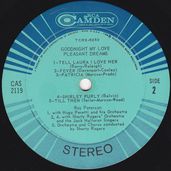 Ray Peterson - Goodnight My Love, Pleasant Dreams