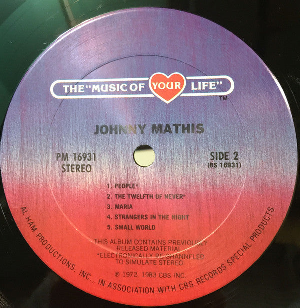 Johnny Mathis - The Music Of Your Life