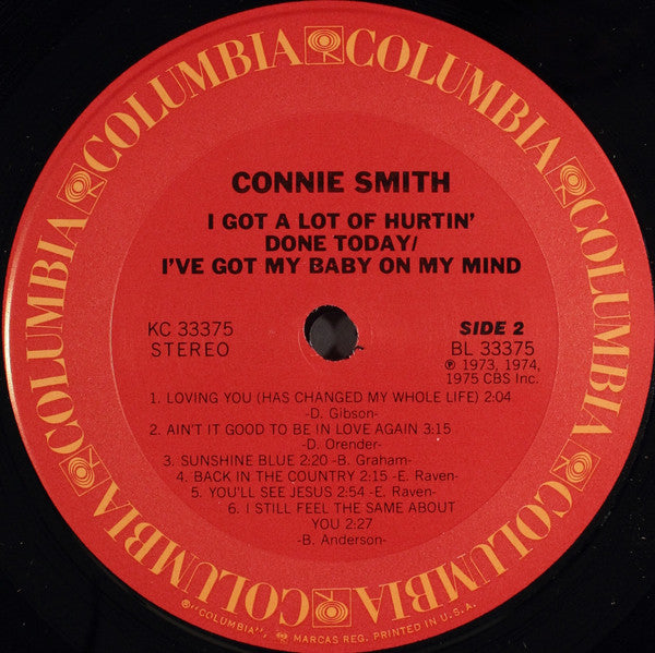 I Got A Lot Of Hurtin' Done Today / I've Got My Baby On My Mind - secondary