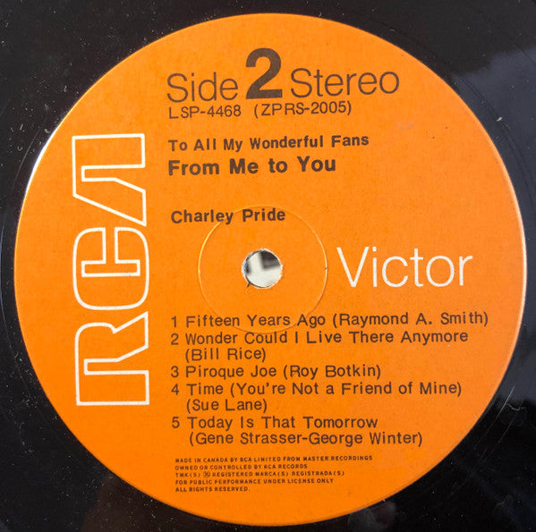 Charley Pride - From Me To You