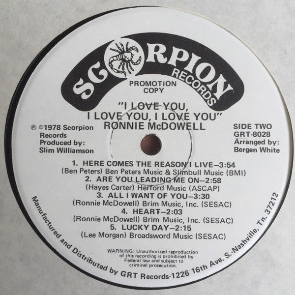 I Love You, I Love You, I Love You - secondary