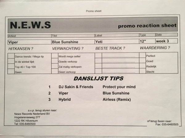 Blue Sunshine - secondary