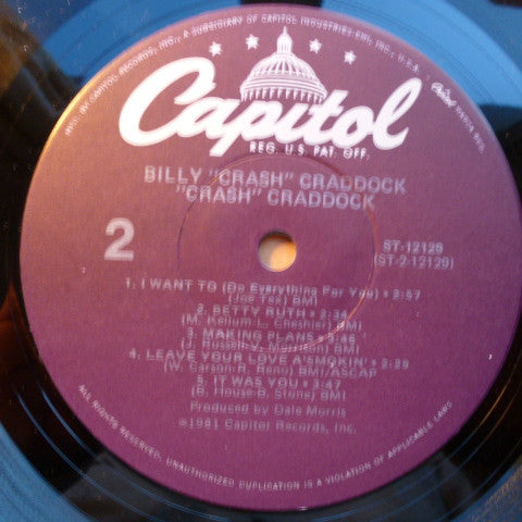 Crash Craddock - secondary
