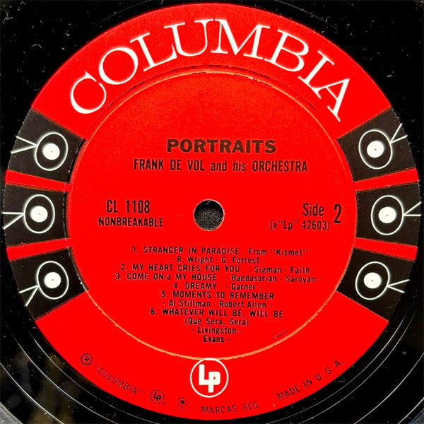 Frank De Vol And His Orchestra - Portraits