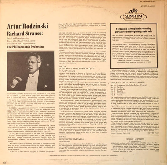 Death and Transfiguration / Dance of the Seven Veils (Salome) / Dance Suite after Couperin (1923) - secondary