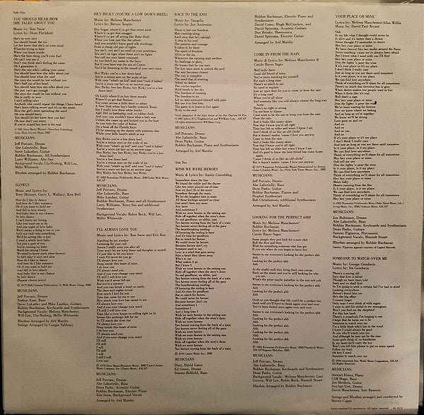 Melissa Manchester - Hey Ricky