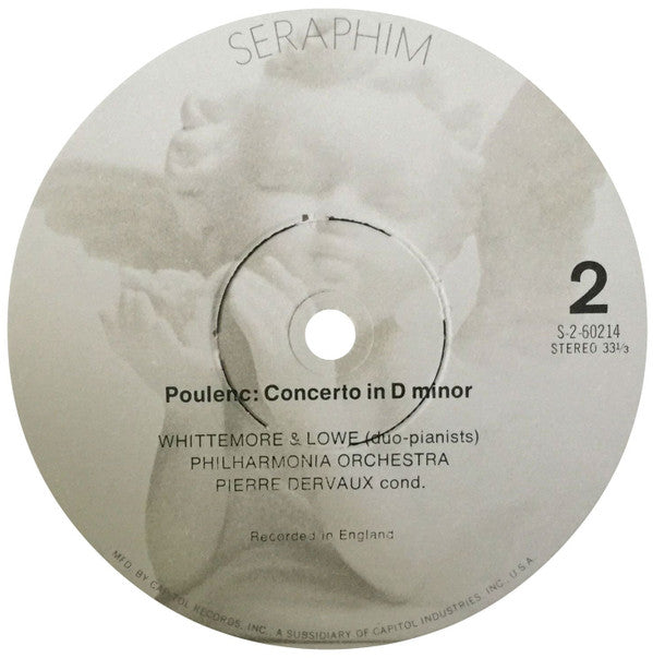Whittemore & Lowe, Camille Saint-Saëns, Francis Poulenc, Philharmonia Orchestra, Pierre Dervaux - The Carnival Of The Animals / Concerto For Two Pianos And Orchestra