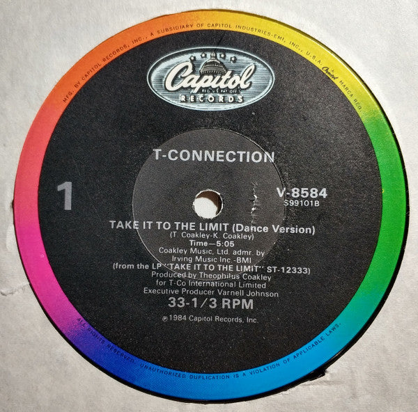 12" Single: T-Connection - Take It To The Limit