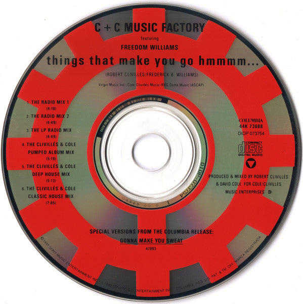 Maxi-Single: C + C Music Factory, Freedom Williams - Things That Make You Go Hmmmm...