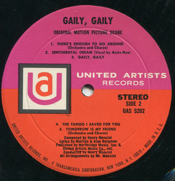 Henry Mancini - Gaily, Gaily (The Original Motion Picture Score)