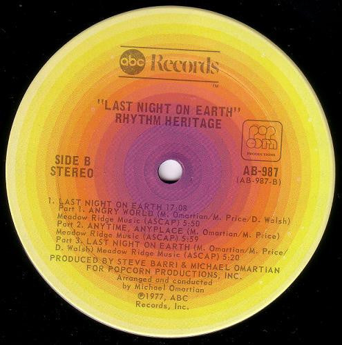 Rhythm Heritage - Last Night On Earth