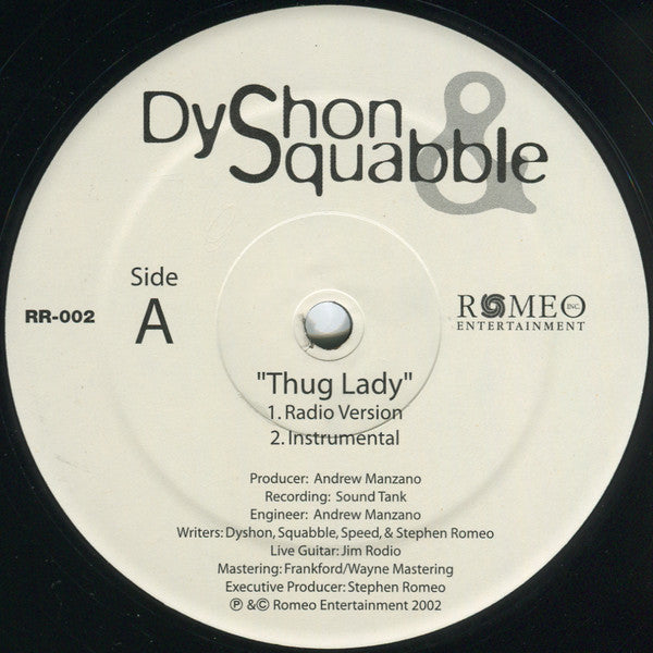 12" Single: Dyshon - Thug Lady
