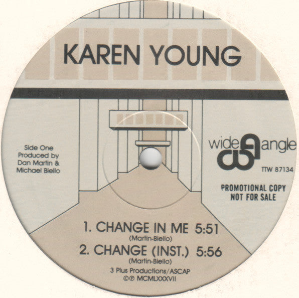 12" Single: Karen Young - Change In Me / Eye On You
