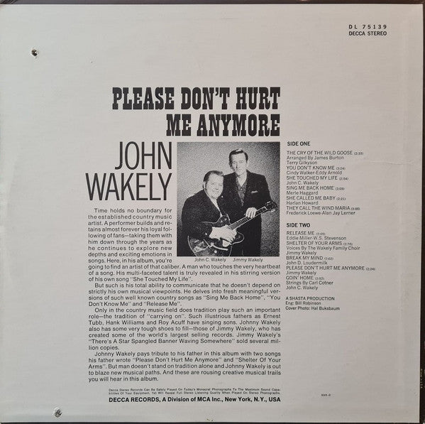 Johnny Wakely - Please Don't Hurt Me Anymore