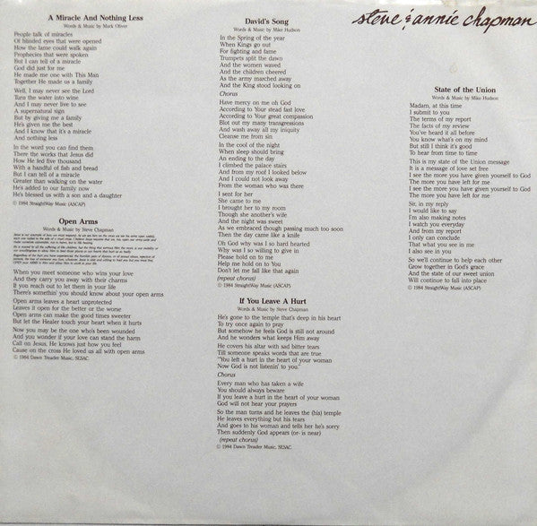 Steve & Annie Chapman - Circle Of Two