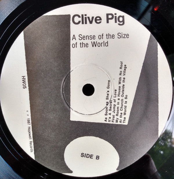 Clive Pig - A Sense Of The Size Of The World
