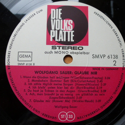 Wolfgang Sauer - Glaube Mir