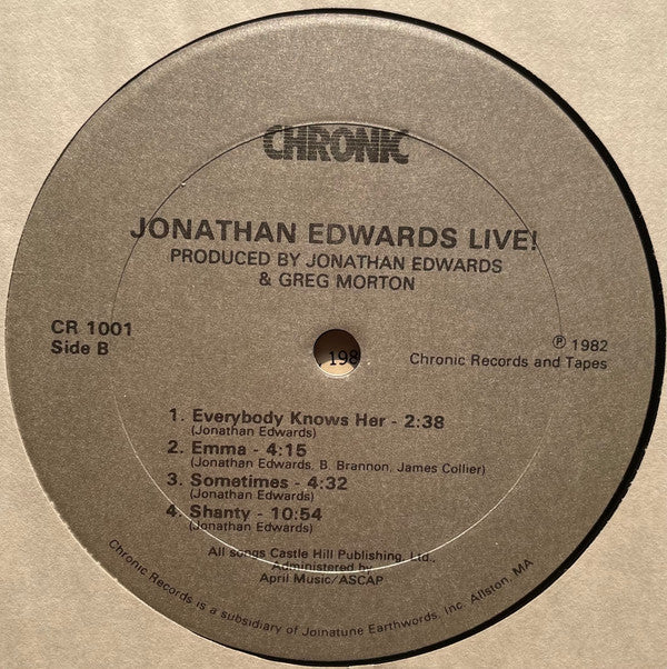 Jonathan Edwards - Live!