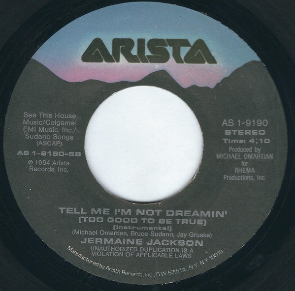 7" Single: Jermaine Jackson - Dynamite / Tell Me I'm Not Dreamin' (Too Good To Be True)