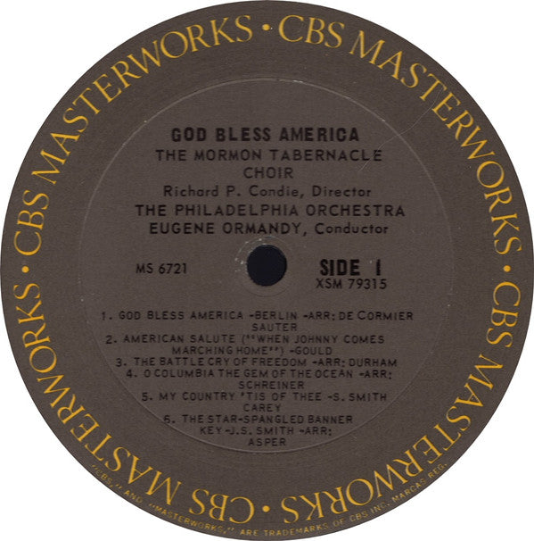 Mormon Tabernacle Choir, The Philadelphia Orchestra - God Bless America