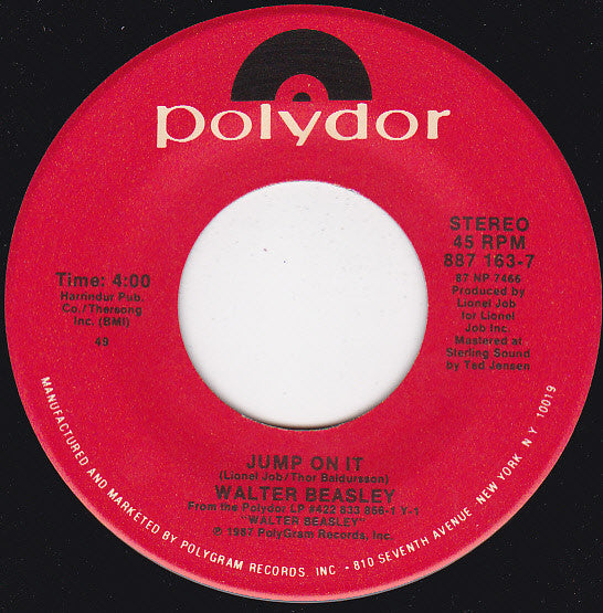 7" Single: Walter Beasley - I'm So Happy / Jump On It