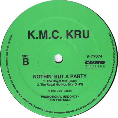 12" Single: K.M.C. Kru - Nothin' But A Party