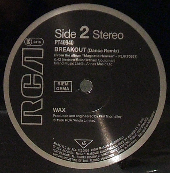 12" Single: Wax - Systematic