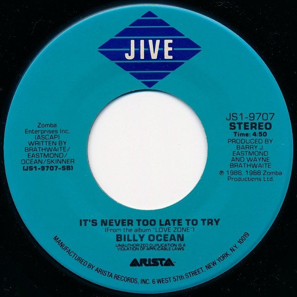7" Single: Billy Ocean - The Colour Of Love