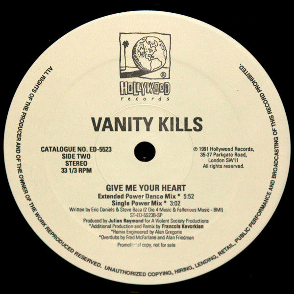 12" Single: Vanity Kills - Give Me Your Heart