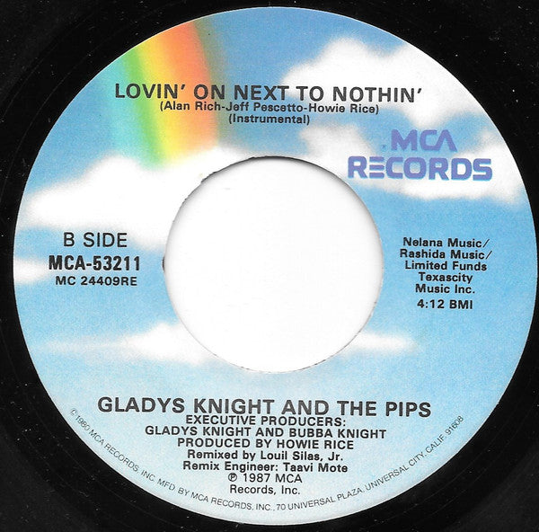 7" Single: Gladys Knight And The Pips - Lovin' On Next To Nothin'