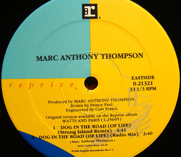 12" Single: Marc Anthony Thompson - Dog In The Road (Of Life)
