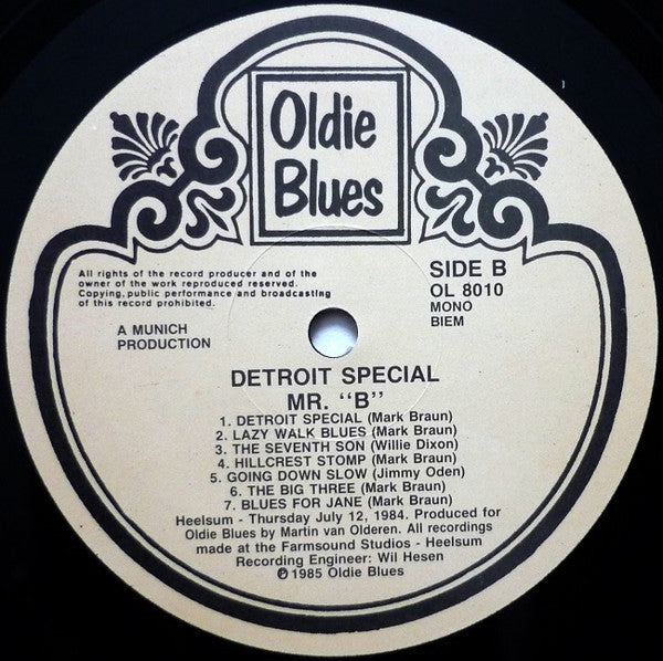 Mr. B - Detroit Special