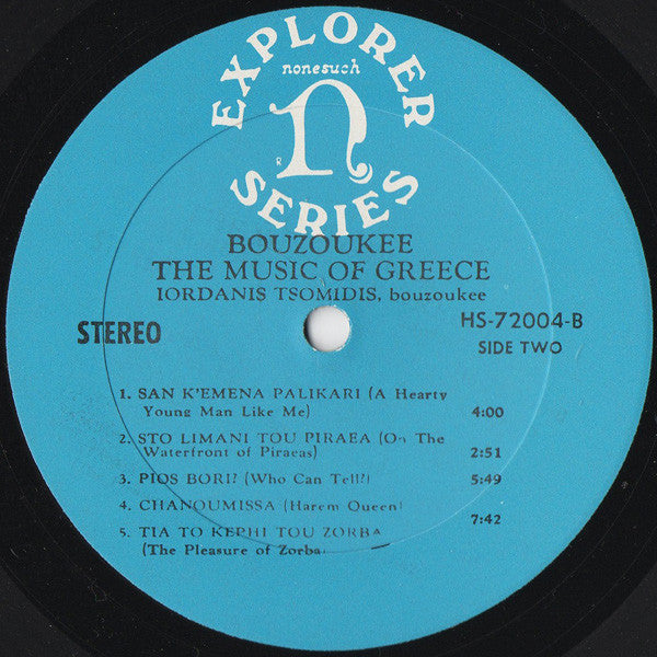 Ιορδάνης Τσομίδης - Bouzoukee - The Music Of Greece