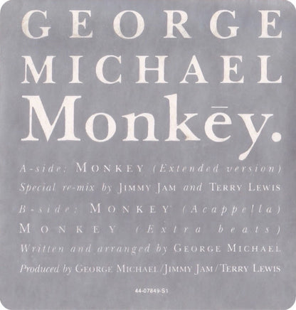 12" Single: George Michael - Monkey