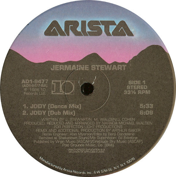 12" Single: Jermaine Stewart - Jody