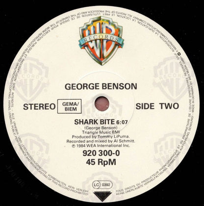 12" Single: George Benson - 20/20 (Jellybean Remix)