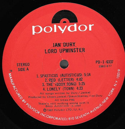 Lord Upminster - secondary