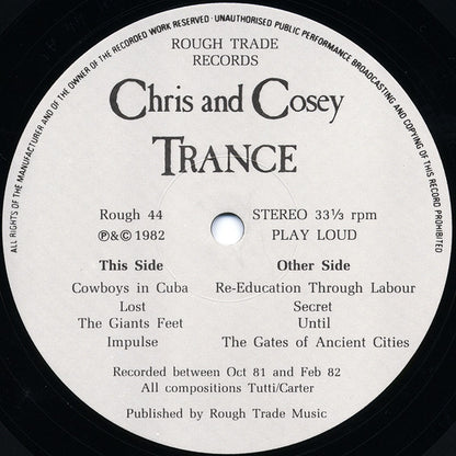 Chris & Cosey, CTI - Trance