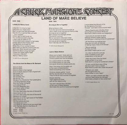 A Chuck Mangione Concert Land Of Make Believe - secondary